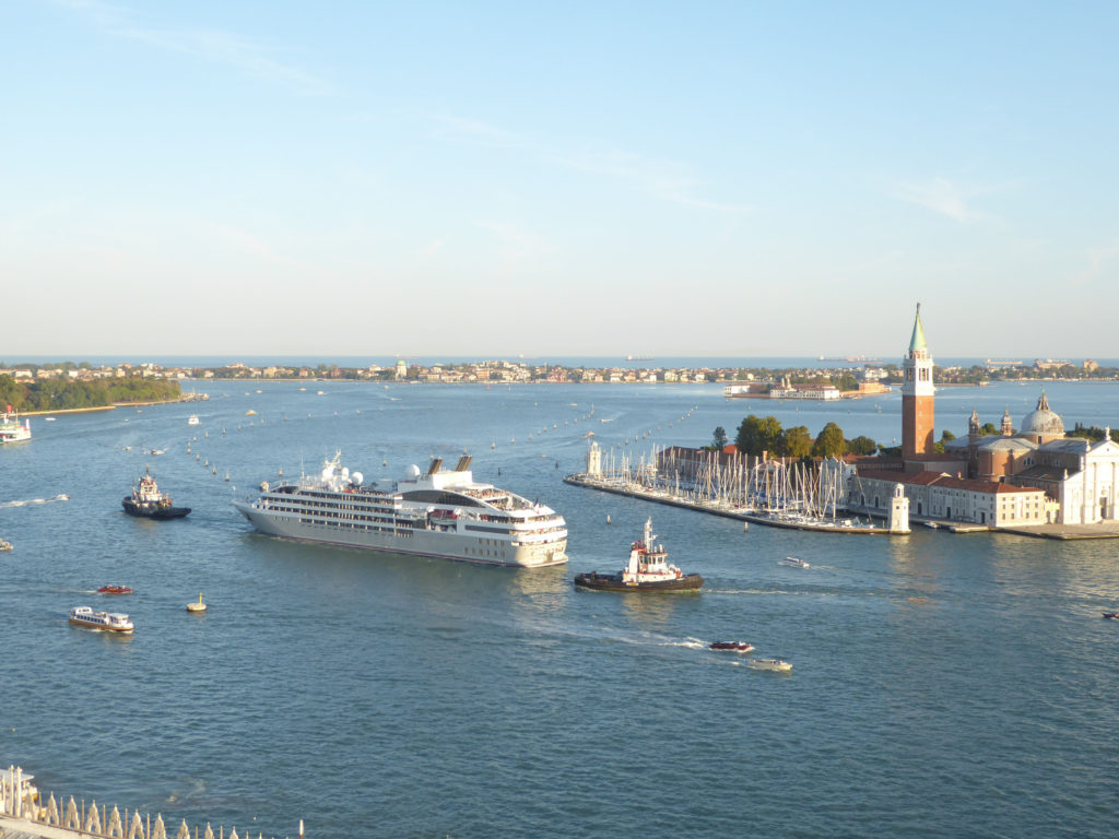 Cruise Ship Departing Venice
